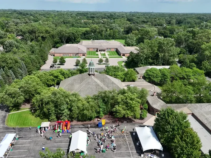 Aerial view of the St. Patrick campus